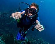 Scuba Diver Thumbs Uo
